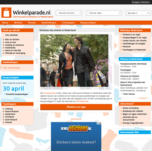 Winkelparade - Het grootste winkelplatform van Nederland